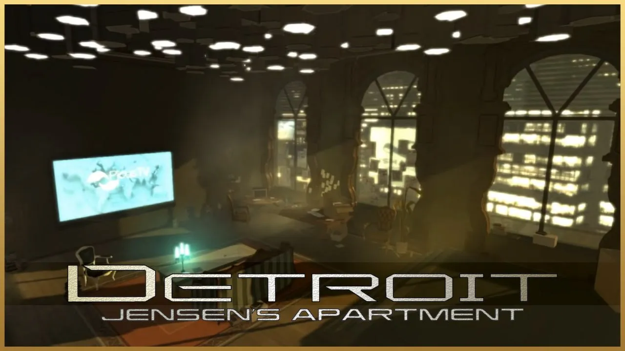 Deus Ex: Human Revolution - Jensen's Apartment (1 Hour of Music & Ambience)