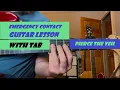 Emergency Contact - Pierce the Veil guitar lesson with tab and chords