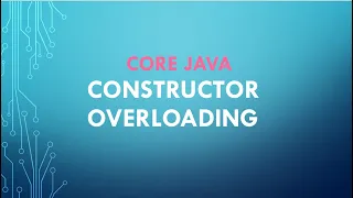 Constructor overloading in java Java tutorial in Tamil TamilNetics