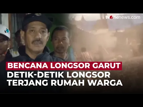 Longsor Terjang Perumahan di Garut, Warga Panik dan Mengungsi