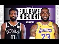 Brooklyn Nets vs Los Angeles Lakers FULL GAME HIGHLIGHTS NBA on ESPN