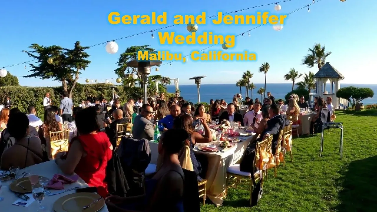 ATTENDED NIECE’S WEDDING IN MALIBU, CALIFORNIA (Gerald and Jen Santos)