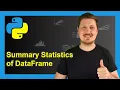 Summary Statistics of pandas DataFrame in Python 4 Examples Calculate Descriptive Stats by Group