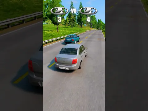 ГРАНТА против ПРИОРЫ в Бименджи Драйв #beamngdrive