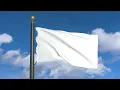 White Flag Waving in the Wind - Serenity in Motion moving clouds