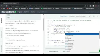 Diagonal difference solution in hackerrank Hackerank Array Diagonal difference Solution