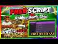 Roblox Bomb Chip Script NO KEY - UNLOCK SKINS FREE GAMEPASSES AUTO WIN More