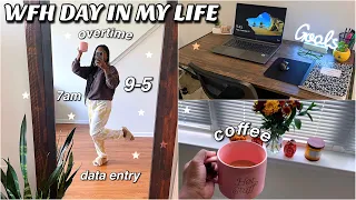 my very realistic 9-5 work from home day in the life routine data entry WFH remote job