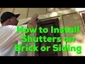How to Install Shutters on Brick or Siding - DIY EASY Step by Step