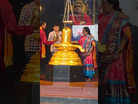 The Only Golden Shiva Lingam on Earth #lordshiva #shiv #god #telangana #devotional #shorts #mahadev
