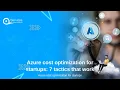 Azure cost optimization for startups 7 tactics that work
