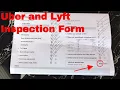 Uber and Lyft Vehicle Inspection Forms