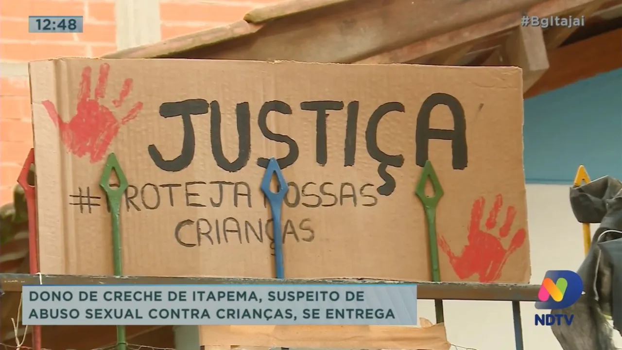 Dono de creche de Itapema, suspeito de abuso sexual contra crianças, se entrega à Polícia