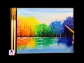 Fall Colors Acrylic Painting Paint Night Fall Canvas Painting
