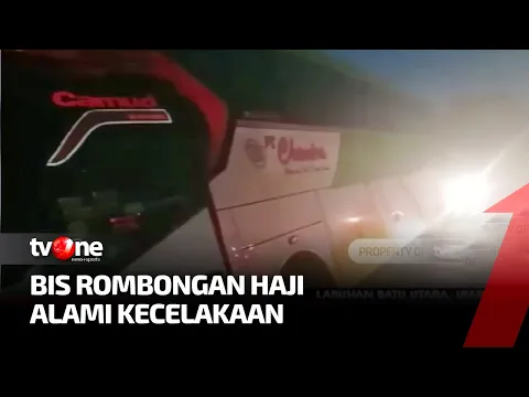 Bus Rombongan Haji Alami Kecelakaan Hebat di Labuhan Batu Utara