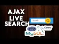 Make Ajax Live Data Search with jQuery PHP MySQL