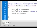 Flash Tutorial 31 Object Follows Sine Curv Path Using Action Sctipt