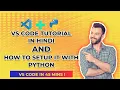 VS Code Full Tutorial In Hindi And Python Setup Full Guide Learn VS Code In One