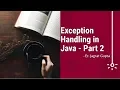 Exception Handling in Java - Core Java
