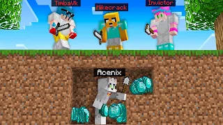 MINECRAFT vs 3 ASESINOS Pero TODOS los DROPS son ALEATORIOS