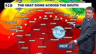 DFW Weather Heat dome in place across south 14 day forecast