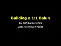 Download Lagu How to build a 1:1 balun