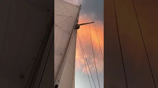Under a painted sky at 🌊