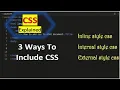 How To Add CSS To HTML Document CSS Explained