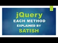 learn jQuery each method