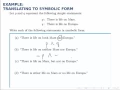 Logic Example Translating to Symbolic Form