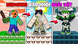 KHANGG BEDWARS ĐÀO KHỐI QUÁI VẬT NGẪU NHIÊN TRONG MINECRAFT 😱 TROLL BI HUỲNH BẰNG WARDEN 💀