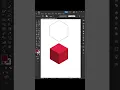 3D Cube design tutorials Adobe Illustrator 2025