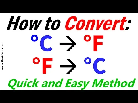 Download MP3 How to Convert From Fahrenheit to Celsius and Celsius to Fahrenheit - Quick and Easy Method