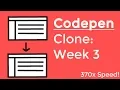 Cloning Codepen Week 3 MERN Stack