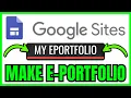 How To MAKE ePortfolio In Google Sites QUICK EASY 2026