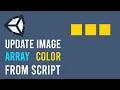 How to update UI Image Array color in Unity3d from script