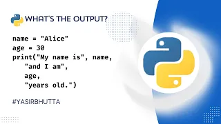 Python Print Function Quiz Can you Guess the Output Python MCQs Python For Beginners
