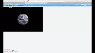 Glowscript Moon rotating around the Earth
