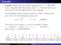 Zipf distribution -