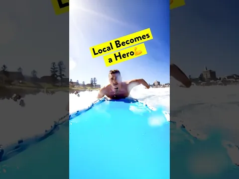 Local hero saves a life 💪 #bondirescue #lifeguard #beach #shortsfeed
