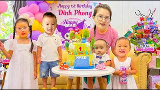 Cam Cam review cầu trượt ô tô siêu ngầu tặng sinh nhật em Bo tròn 1 tuổi.