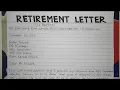 How To Write A Retirement Letter Step by Step Guide Writing Practices