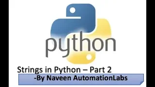 Strings in Python - Part 2
