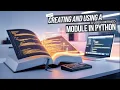 Creating and Using a User-Defined Module in Python