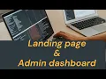 Landing page builder and Admin dashboard design in HTML CSS BOOTSTRAP