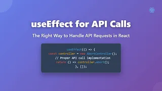 useEffect for API Calls in React The Right Way Beginner Friendly