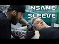 Watch Me Finish a Mind-Blowing Geometric Sleeve