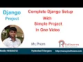 Django Tutorial for Beginner Python Django web framework