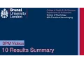 SPM Tutorial 10 - Results Summary