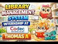 Library Management System Project in Java Internship Project at Codec Technologies